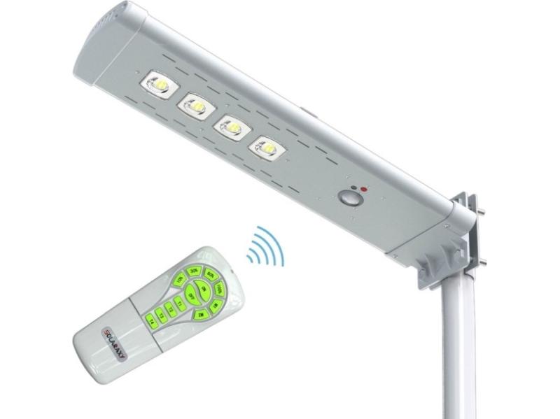 Sunen Solar Gadelampe Fjernstyret Med Bevægelsessensor, 15w Panel - Sunen Fjernstyret  - 5908246726416