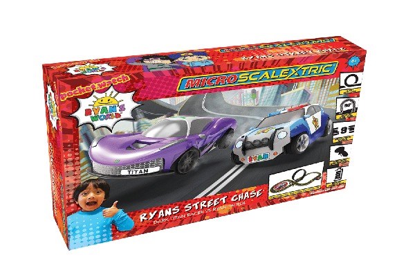 Micro Scalextric Ryans World Street Chase - Wittmax Fjernstyret  - 5055286678363
