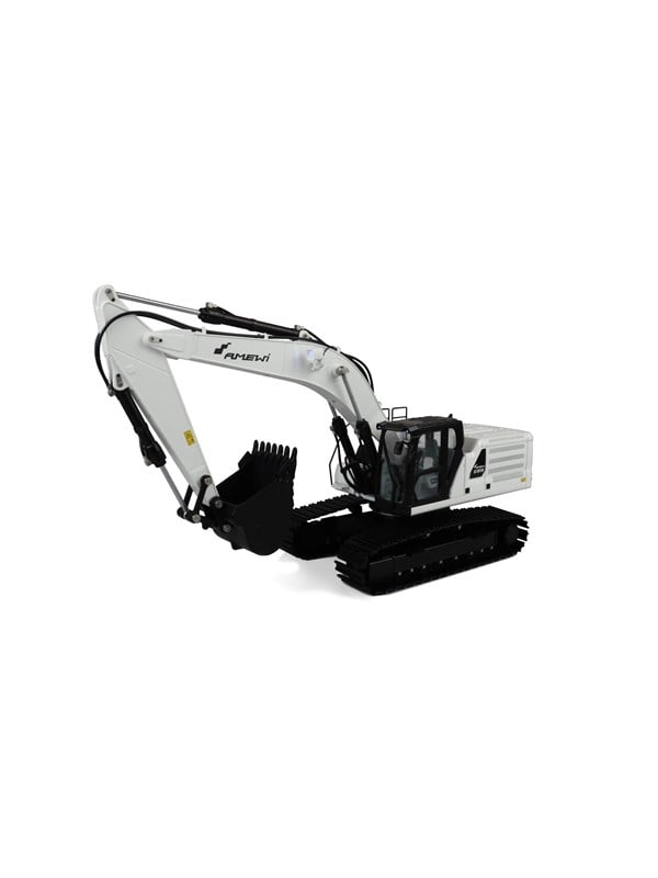 Amewi Full Metal Hydraulic Excavator G101h 1:16 Rtr White - Amewi Fjernstyret  - 4260677953344
