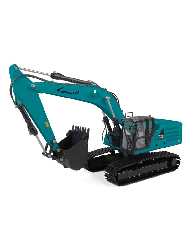 Amewi Full Metal Hydraulic Excavator G101h 1:16 Rtr Teal - Amewi Fjernstyret  - 4260768510807