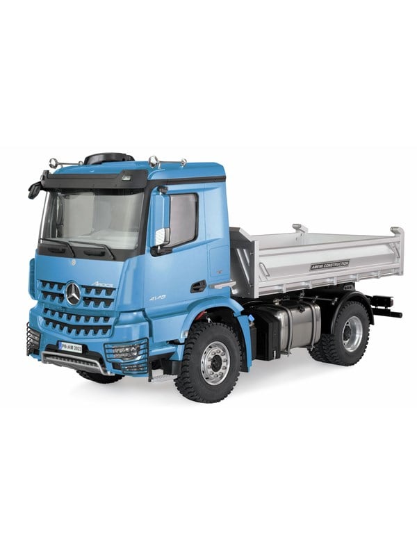 Amewi Mercedes Benz Arocs Hydraulic Dumper Lorry Basic 4x2 1:14 Rtr Blue - Amewi Fjernstyret  - 4260768515840