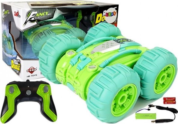 Lean Sport Amphibious Dobbeltsidet Fjernstyret Grøn 1:24 - Leantoys Fjernstyret  - 5903802457940