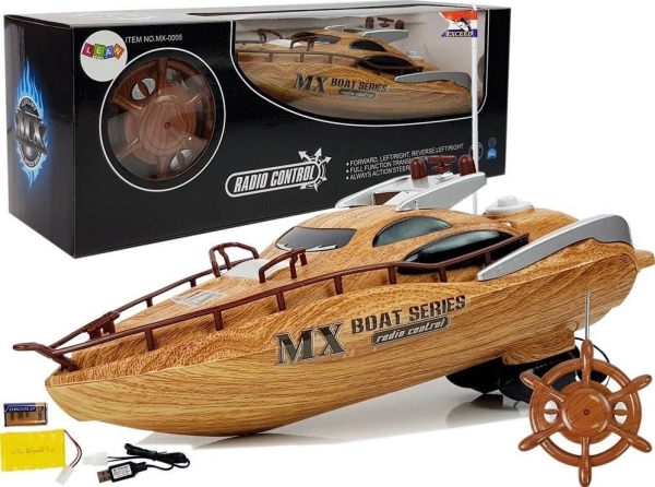 Lean Sport 27mh Fjernstyret Motorbåd 40m Rækkevidde - Leantoys Fjernstyret  - 5904204751179