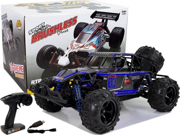 Lean Sport Fjernstyret Off Road Buggy 1:18 Blå Enoze 9303e 45 - Lean Cars Fjernstyret  - 5903802458091