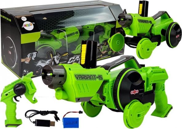 Fjernstyret Bil med Skumskiver - Lean Sport Gun Launcher Grøn