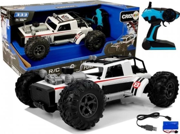 Lean Sport Auto Buggy Fjernstyret 1:12 2.4g Hvid 20 Damp - Lean Sport Fjernstyret  - 5903802453232