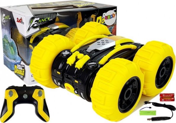 Lean Sport Amphibious Dobbeltsidet Fjernstyret Gul 1:24 - Lean Sport Fjernstyret  - 5903802457957