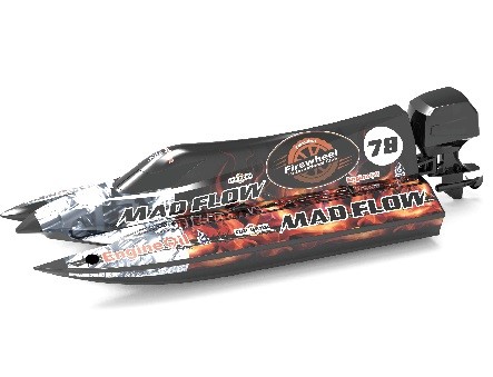 Mad Flow V3 Brushless Fjernstyret Speedbåd Inkl. Batterioplader - Joysway Fjernstyret  - 5712548145925