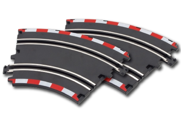 Joysway Double Lane Curve Track 2 Stk - Joysway Fjernstyret  - 5712548144119