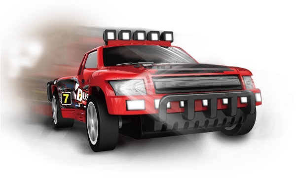 Joysway Short Course Truck Rød Racerbil - Joysway Fjernstyret  - 5712548144201