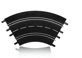 Carrera Toys Curve 1 60 Degrees, Sort - Carrera Fjernstyret  - 4007486205710