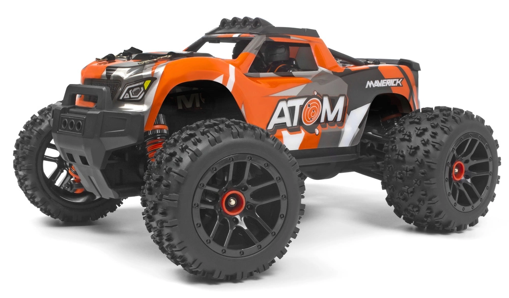 Orange Fjernstyret Maverick Atom 118 4wd Electric Truck - Fjernstyret  - 5050864030946
