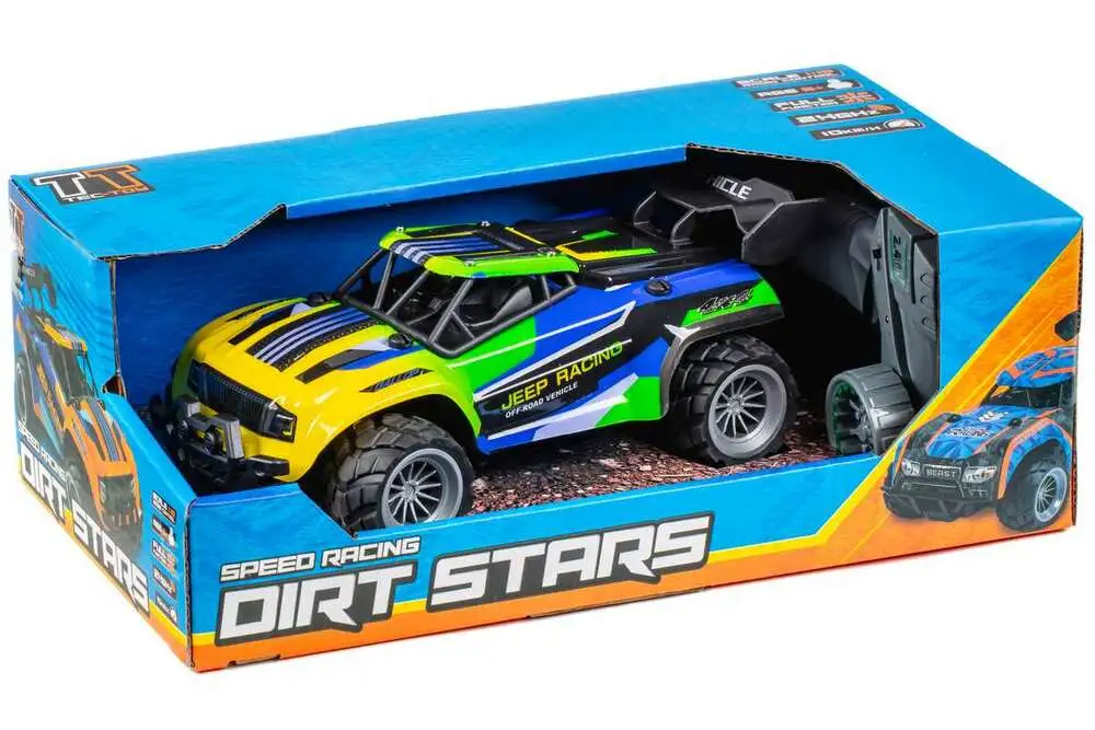 Blå Fjernstyret Jeep Racing Grøn - Fjernstyret  - 5700134714136