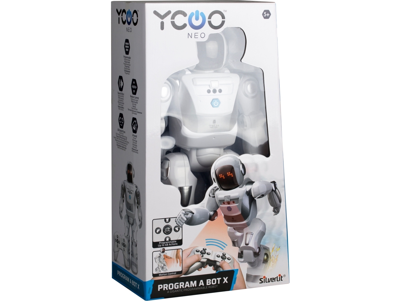 Silverlit 88071, Programmerbar Robot, 5 , Hvid, 900 - Silverlit Fjernstyret  - 4891813880714