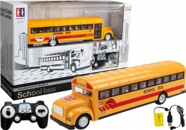 Lean Sport Gul Skolebus Fjernstyret 4690 - Leantoys Fjernstyret  - 5905214979539