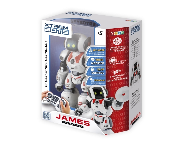 Xtrem Bots Spionrobotten James - Xtrem_bots Fjernstyret  - 8436598030846