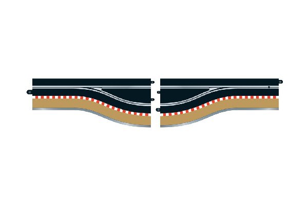 Pit Lane Track Left Hand Includes Sensor 2pcs - Wittmax Fjernstyret  - 5010963570149