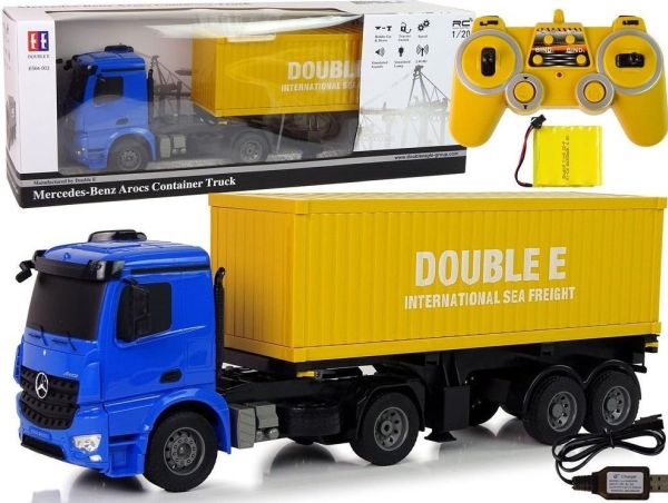 Leantoys Fjernstyret Lastbil 1:20 Blå - Leantoys Fjernstyret  - 5905323210394