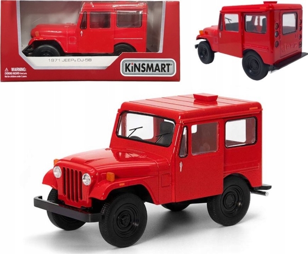 Daffi Jeep 5b 1:26 Mix Kinsmart - Daffi Fjernstyret  - 5901353526948