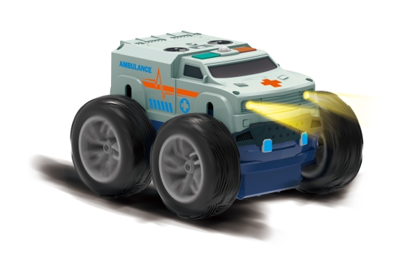 Revolt Rescue Racers 2 Sided Policeambulance - Syma Fjernstyret  - 6946702906506