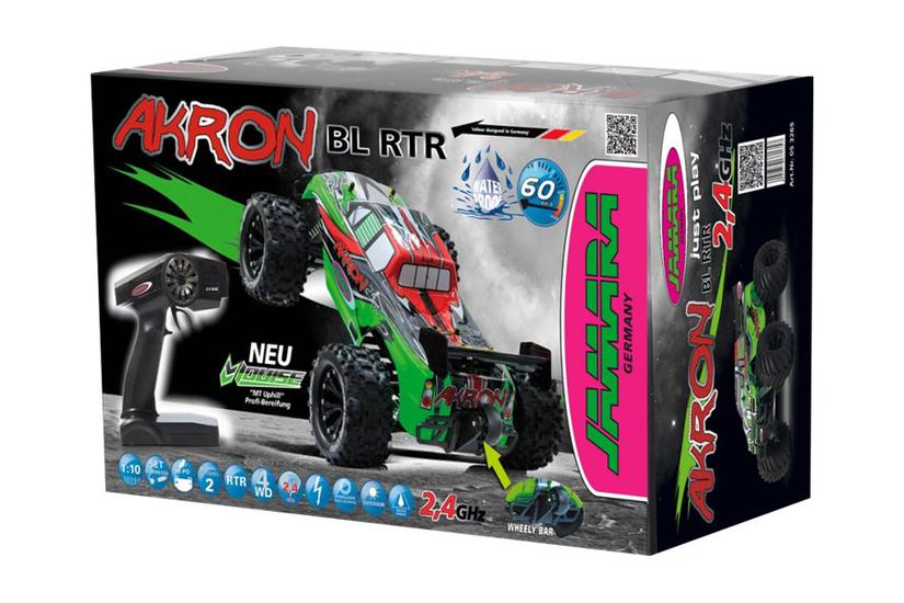 Jamara Akron Monstertruck 4wd 2,4 Ghz Wheelybar Rtr Fjernstyret Lastbil - Jamara Fjernstyret  - 4042774371357