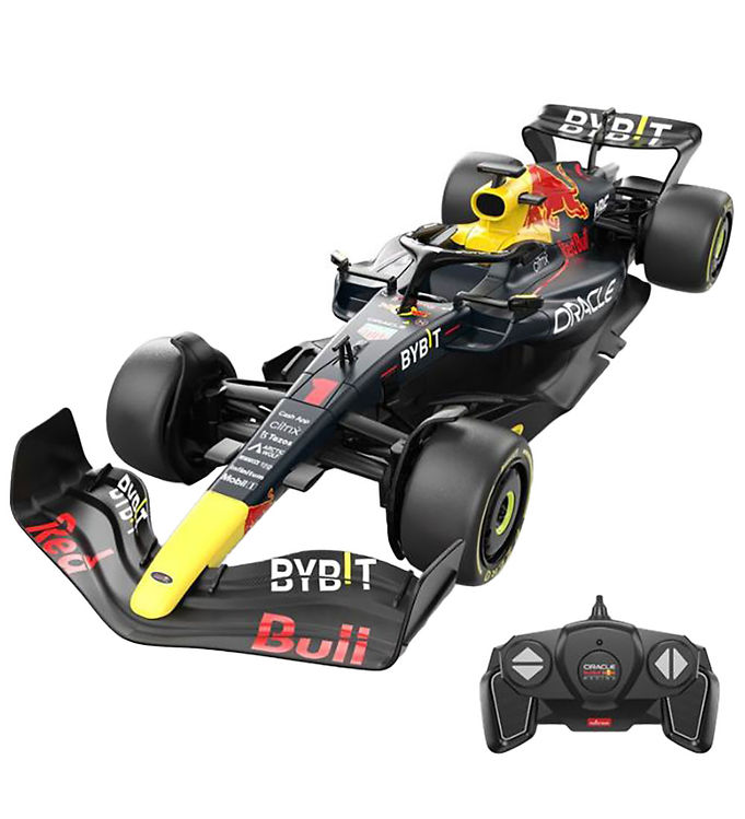 Gul/Rød/Sort Rastar Fjernstyret Billys Oracle Red Bull Racing Rb18 1: - Rastar Fjernstyret  - 6930751323148