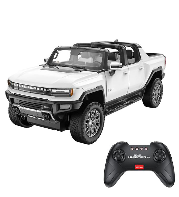 Hvid/Sort Rastar Fjernstyret Billys Gmc Hummer 1:16 - Rastar Fjernstyret  - 6930751322912
