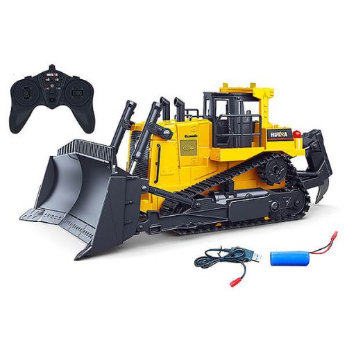 Fjernstyret Gummiged Huina Bulldozer Cy1554 - Fjernstyret