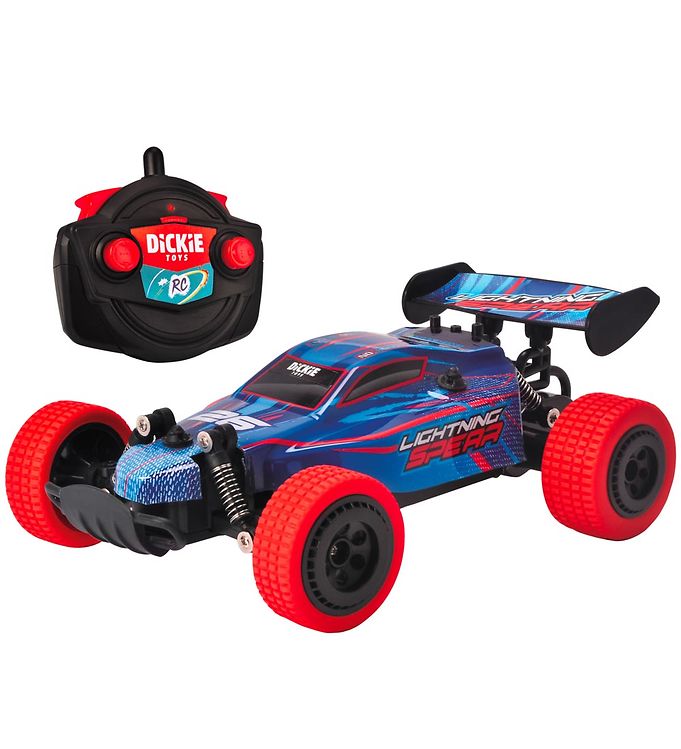 Blå/Rød Dickie Toys Fjernstyret Bil Lightning Spear - Dickie Toys Fjernstyret  - 4006333080005