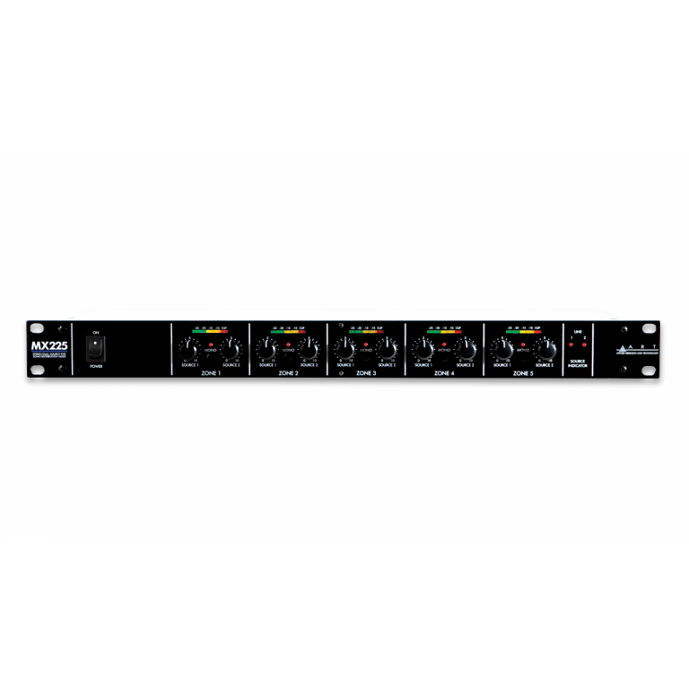 Art Zonemixer 5 Zoner Distributionsmixer Til Installationer - Art Proaudio Fjernstyret  - 840402021667