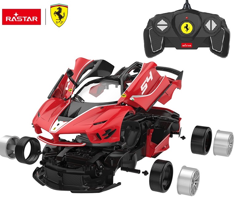 Ferrari Fxxk Fjernstyret Bil Byggesæt 1:18, 2.4g - Rastar Fjernstyret  - 6930751317567