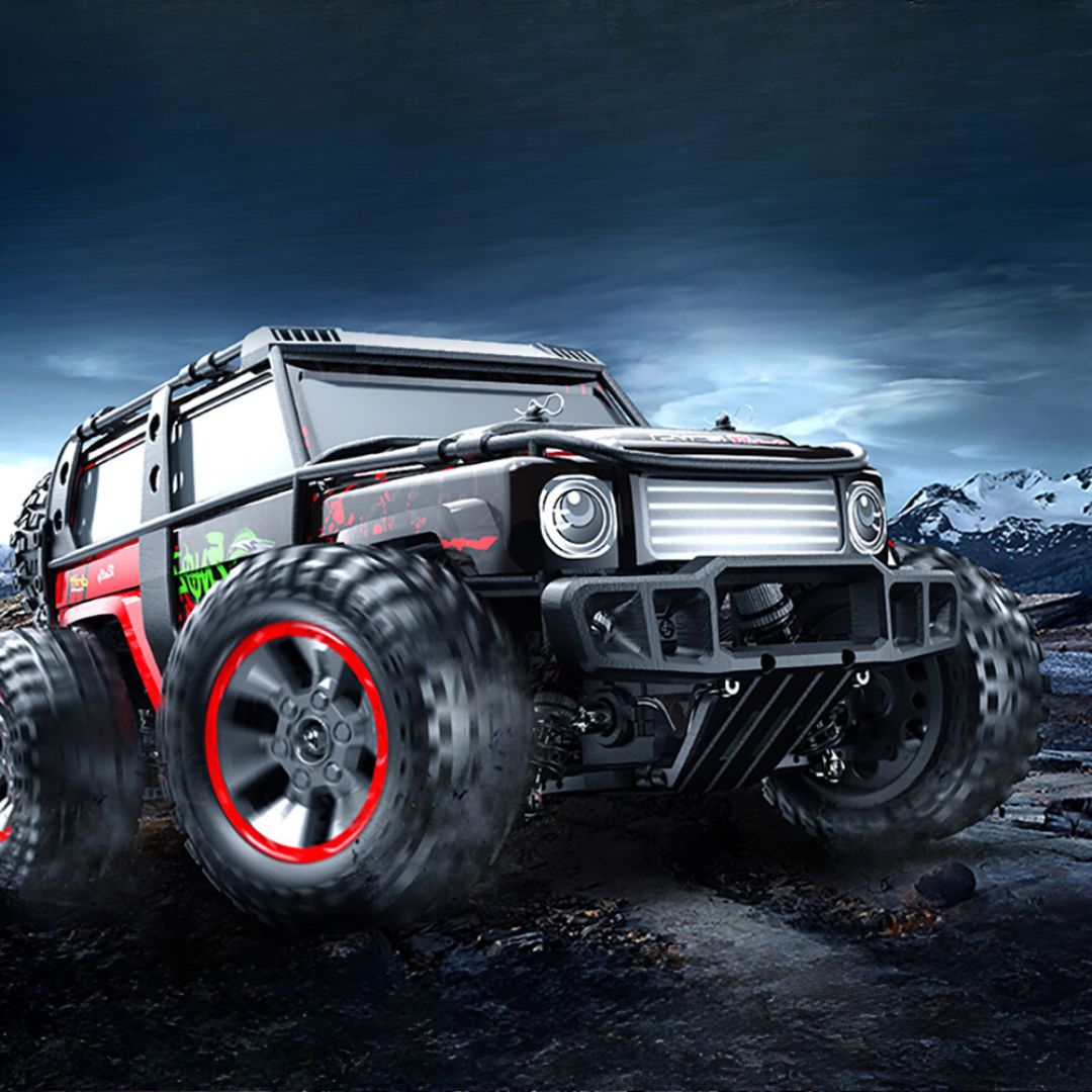 Fjernstyret Bil Rockcrawler, 78km, Børstelø Motor Hydrauliske Støddæmpere Rød Ihero - Ihero Fjernstyret