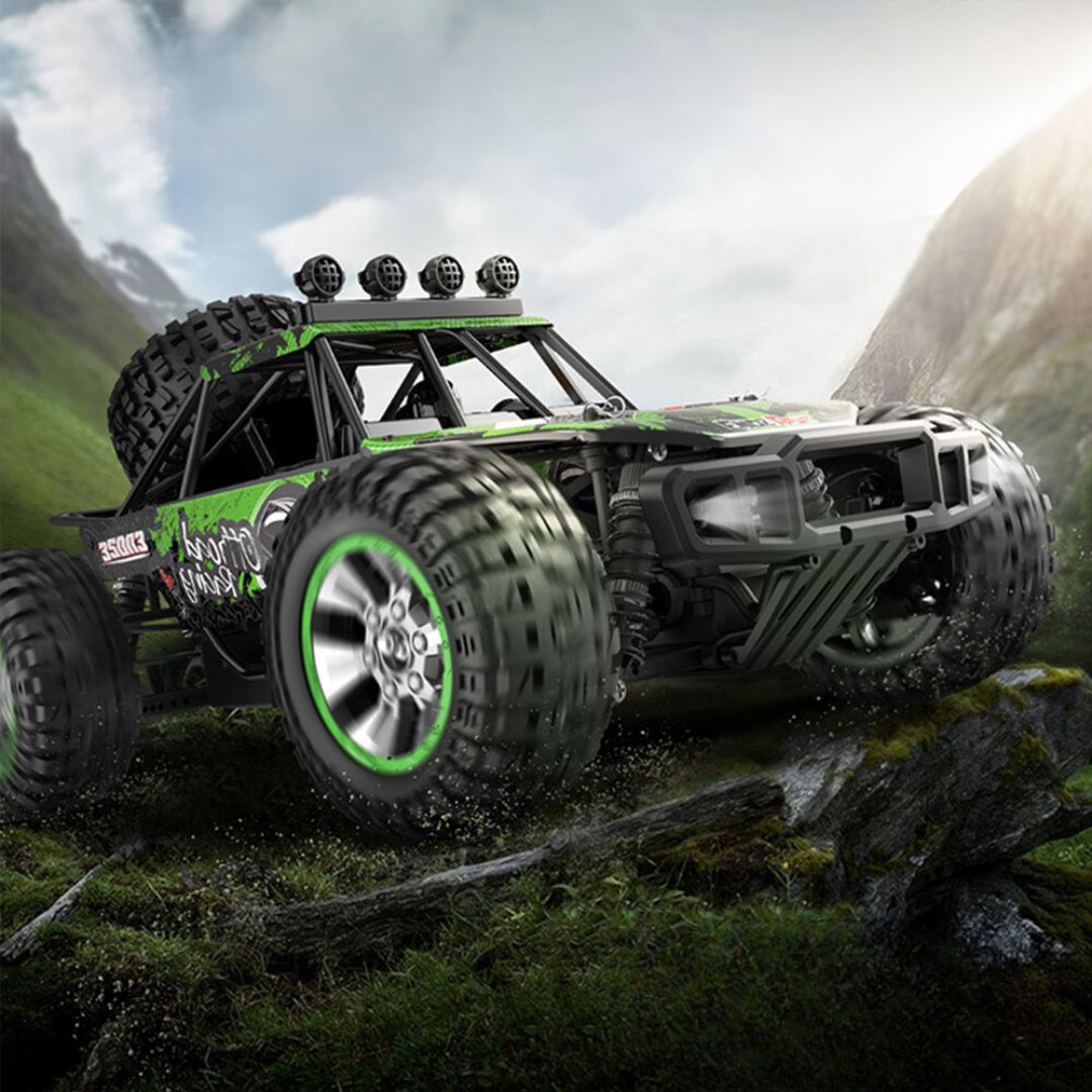 Fjernstyret Bil Zx88, 78 , Børstelø Motor, 4wd Grøn Ihero - Ihero Fjernstyret