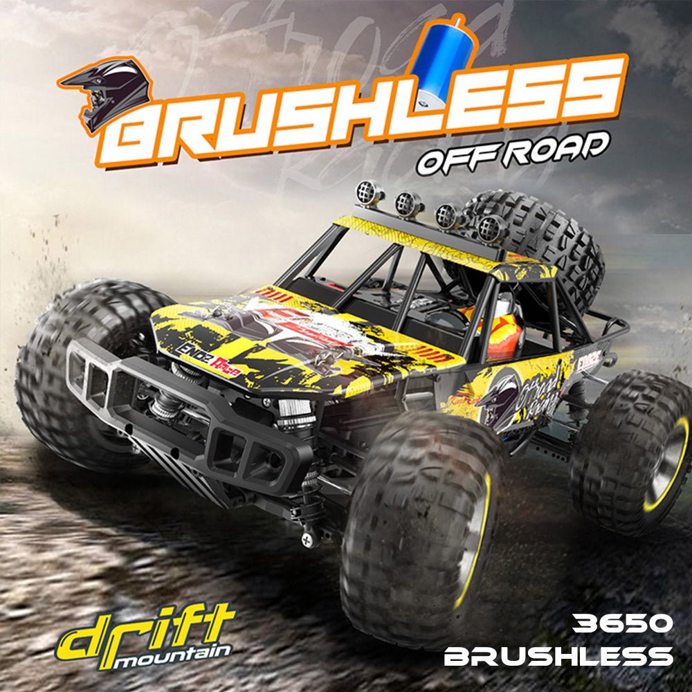 Fjernstyret Offroad Bil Zx88 - 4WD Gul Ihero!