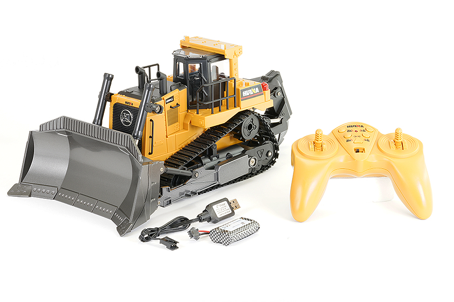 Fjernstyret Gummiged Huina Bulldozer Cy1569 - Fjernstyret