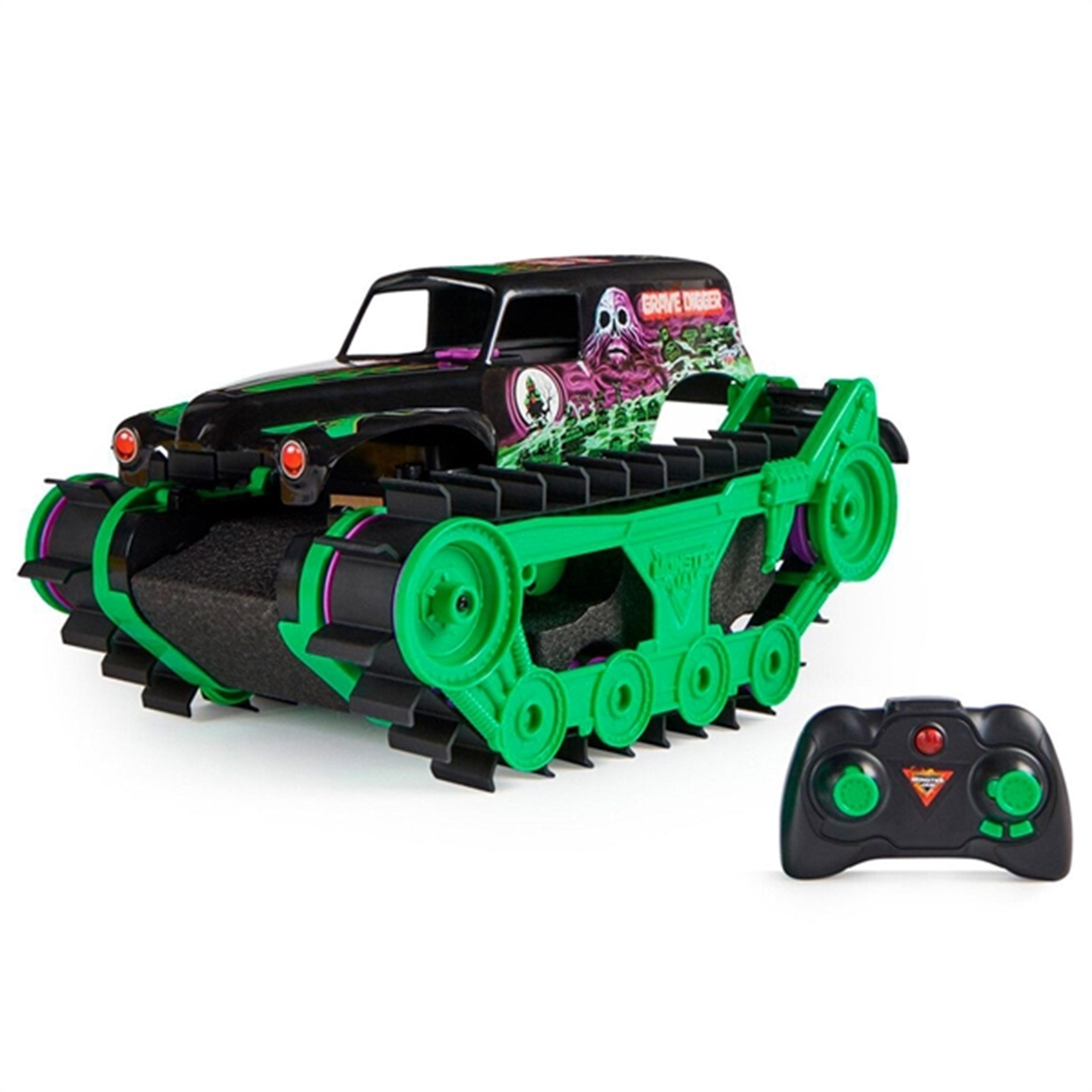 Monster Jam Grave Digger Trax - Monster Jam Fjernstyret  - 778988492697