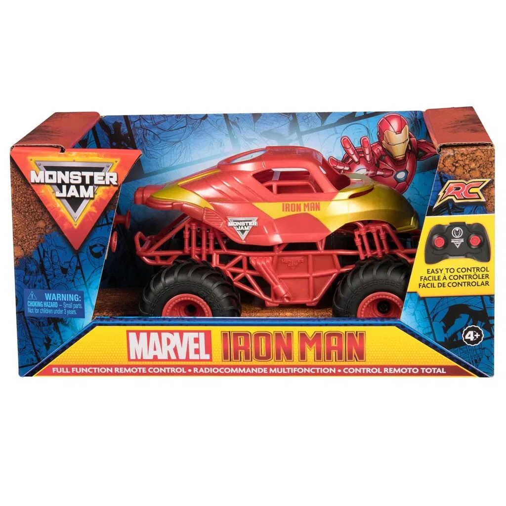 Monster Jam Marvel Fjernstyret Iron Man - Fjernstyret