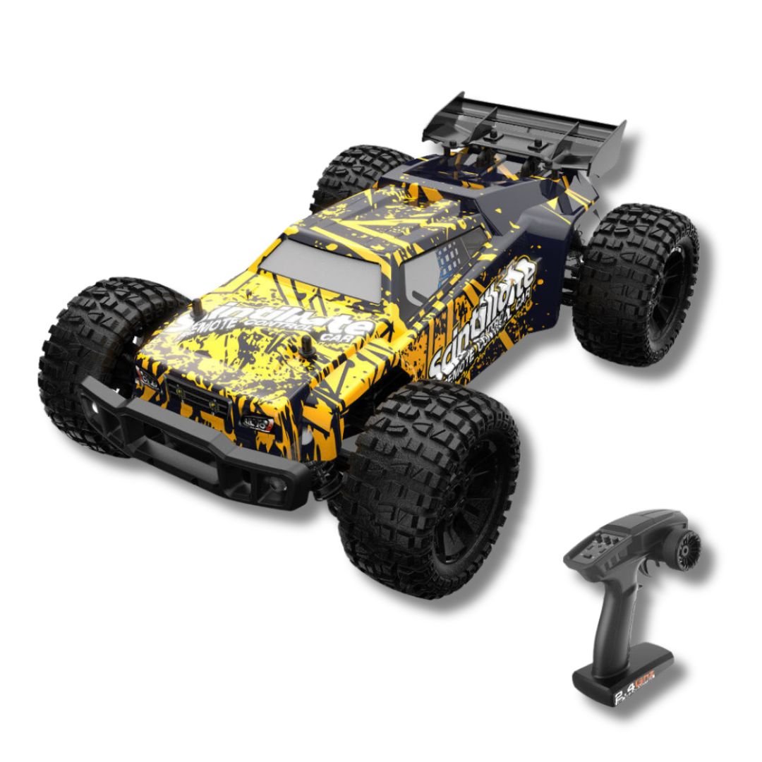 Speedking Pro 1:10 Børstelø Motor, 50 , Fjernstyret Offroad Racerbil Gul Ihero - Ihero Fjernstyret