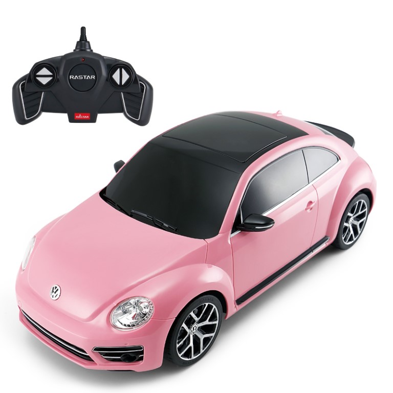 Beetle Fjernstyret Bil 1:14, Pink 2.4g - Rastar Fjernstyret  - 6930751313422