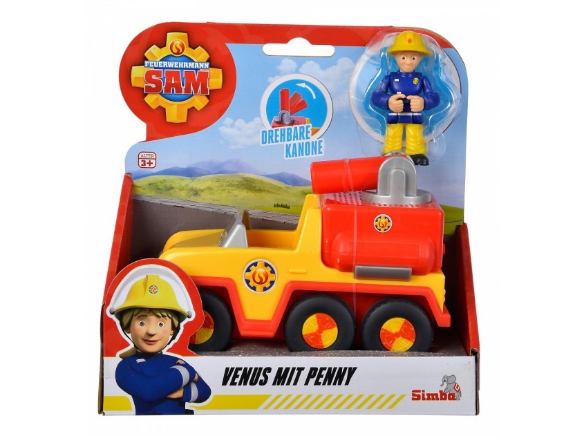 Brandman Sam Venus Med Penny Figur - Simba Fjernstyret  - 4006592076276