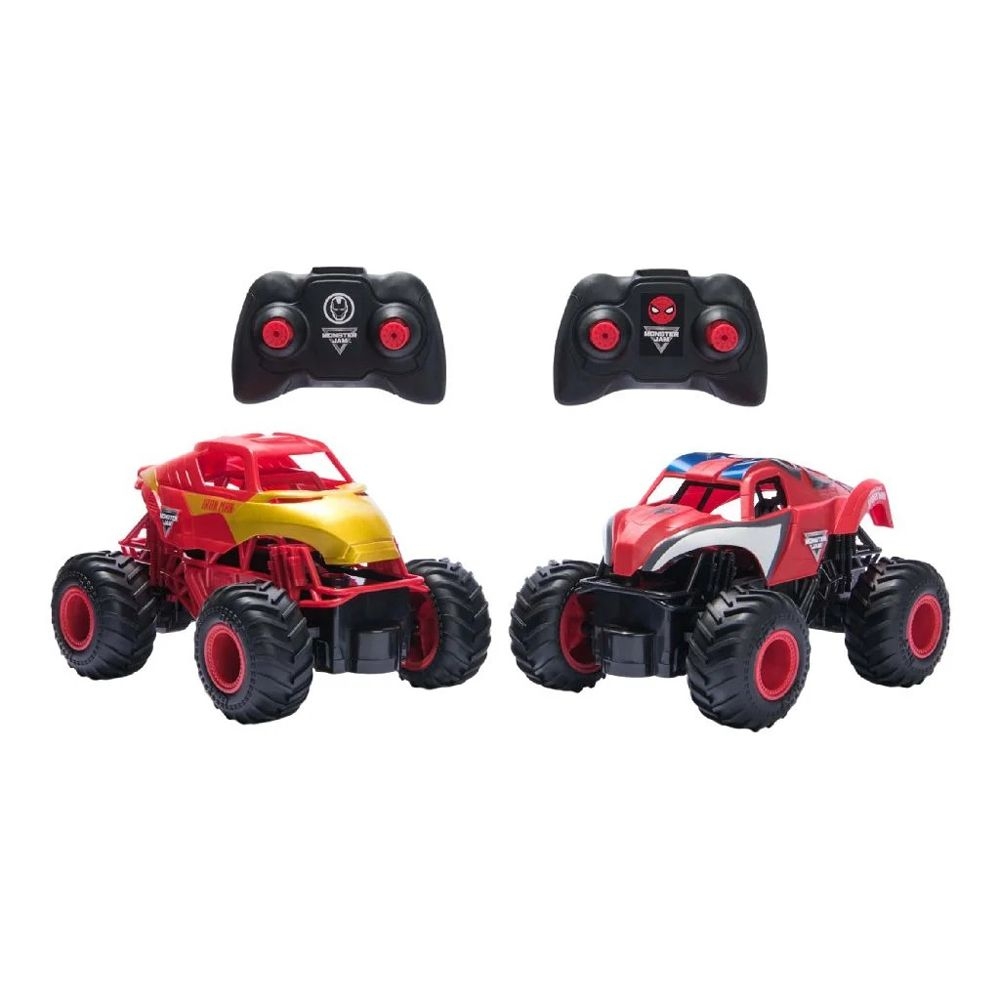 Monster Jam Marvel Challenge Pack - Monster Jam Fjernstyret  - 0681147055810