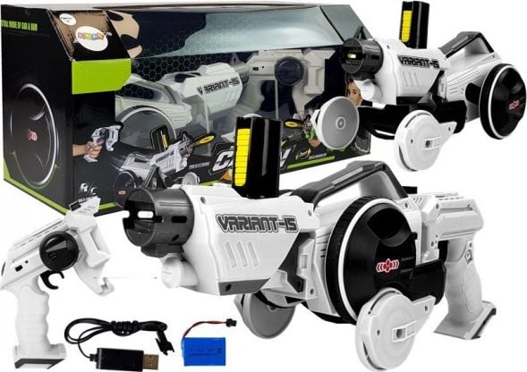 Hvid Lean Sport Gun Launcher Bil Fjernstyret Skumskiver - Leantoys Fjernstyret  - 5903802458381