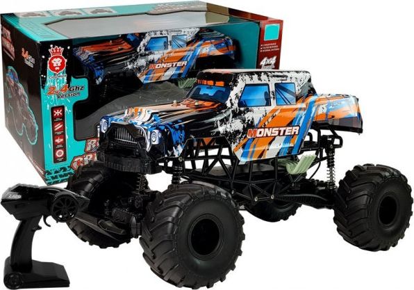 Lean Sport Fjernstyret Terrænbil 4x4 Orange 57cm - Leantoys Fjernstyret  - 5904204751018