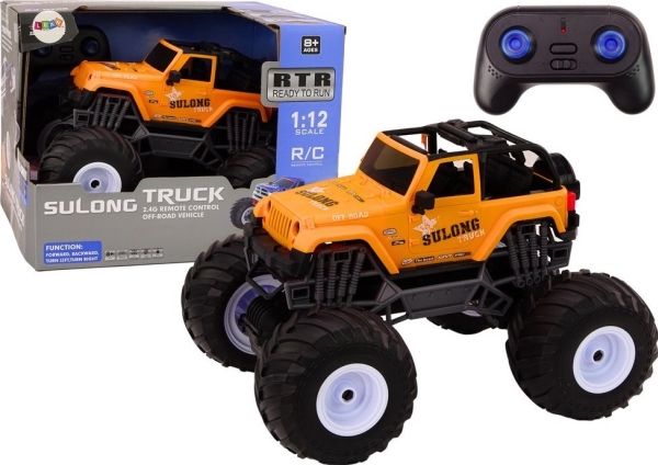 Leantoys : Terrængående Bil Orange - Leantoys Fjernstyret  - 5905991006794