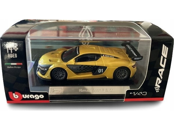 Gul Bburago Renault Sport Metallic Yellow Bburago - Bburago Fjernstyret  - 4893993383047