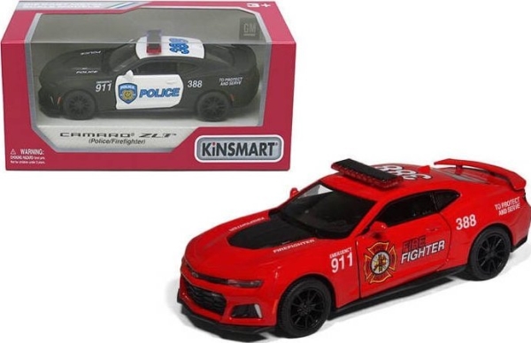 Trifox 2017 Camaro Zl1 Police Straff : - Kinsmart Fjernstyret  - 5901353525491