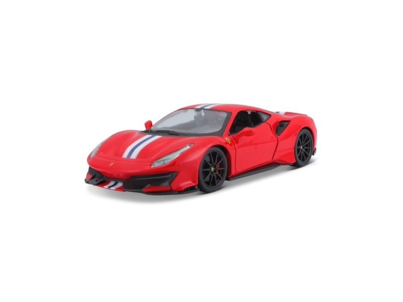 Bburago Ferrari 488 Pista Sportsbil Model Formonterede : Ferrari 488 Pista Ethvert Køn Metal Plast - Bburago Fjernstyret  - 4893993260263