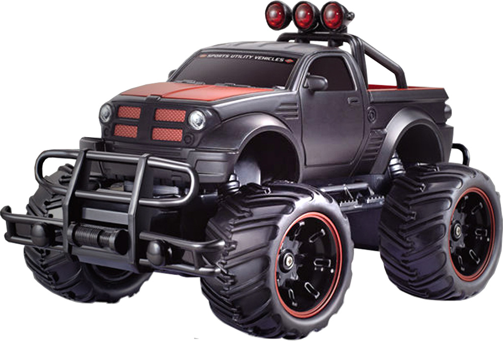 Sort Fjernstyret Monster Truck Off Road : - Megaleg Fjernstyret  - 5712548148575