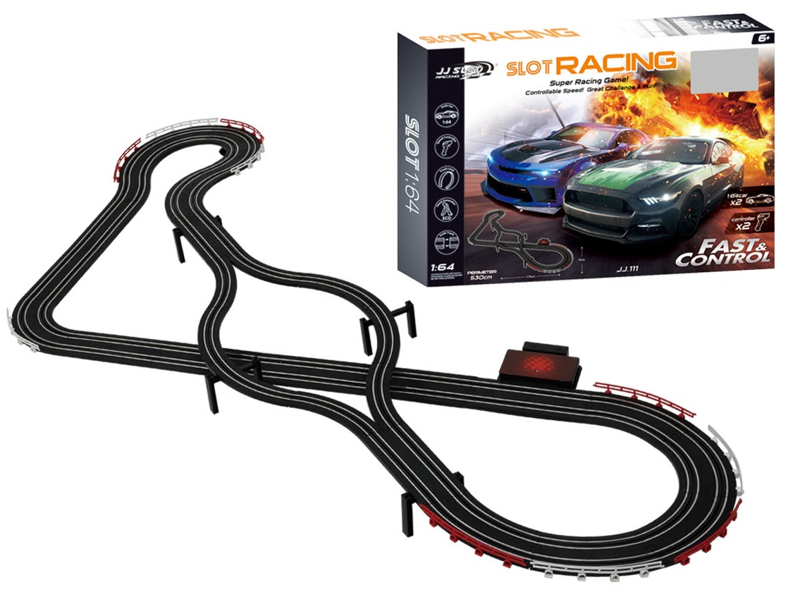Fast & Control Racerbane Til Børn 530cm : - Jj Slot Fjernstyret  - 5712548143396