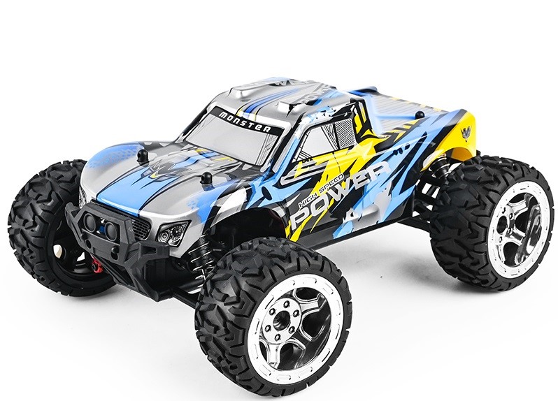 Guokai Monstertruck : 4wd Fjernstyret 4ghz 35km Blå - Mcu Fjernstyret  - 5712548145482